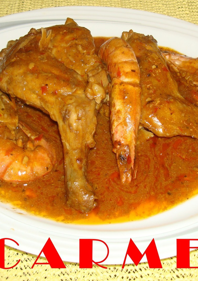 Una foto de Conejo con gambas