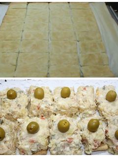 Una foto de Base de hojaldre para canapés