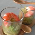 Mousse de aguacate con gelatina de curry