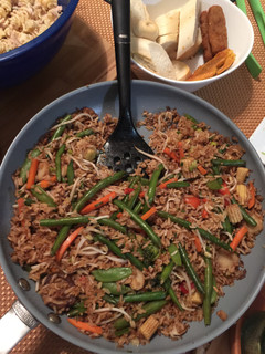 Una foto de Arroz Frito de Vegetales (o Mixto)