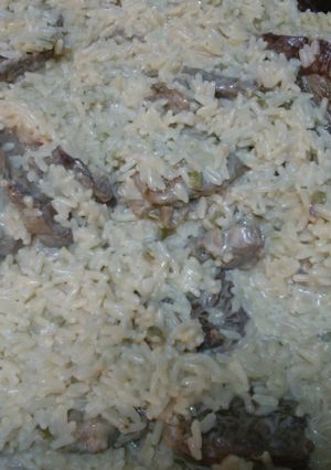 Una foto de Bifecitos con arroz con crema