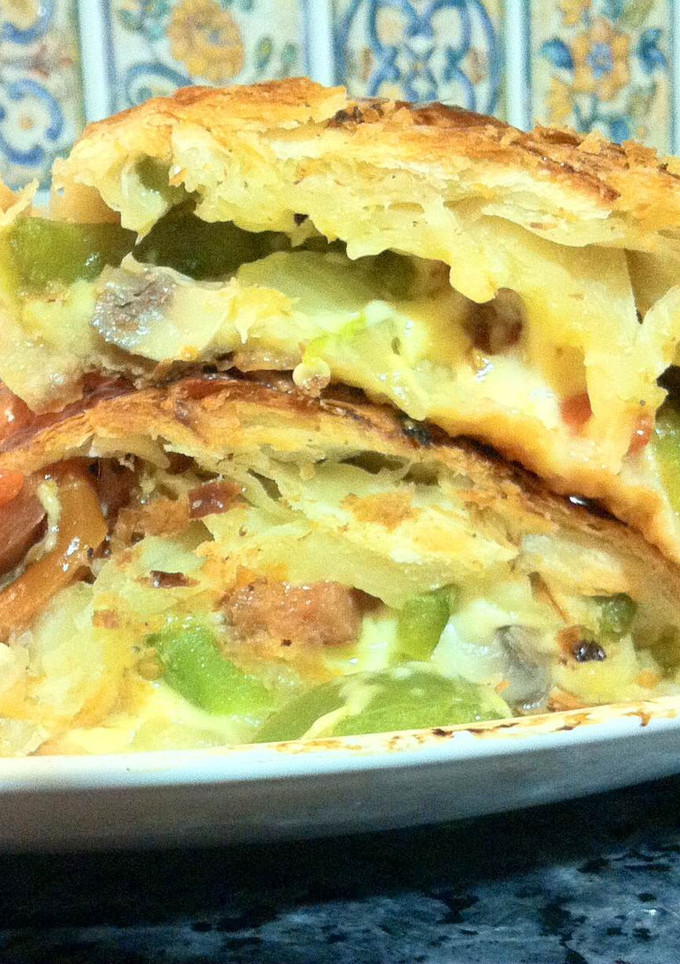 Una foto de Trenza de verduras al horno