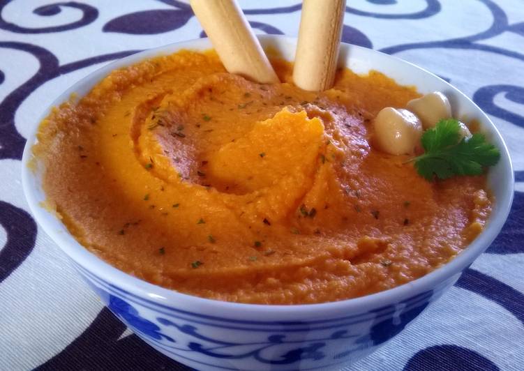 Receta Hummus Pimiento Piquillo