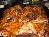 Pata y muslo al horno