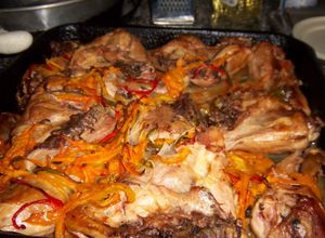 Una foto de Pata y muslo al horno