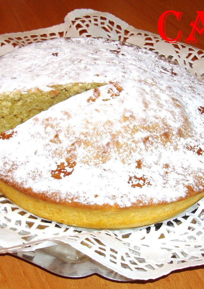 Una foto de Bizcocho de mantequilla y nata