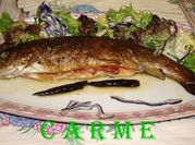 Una foto de pescado al cava