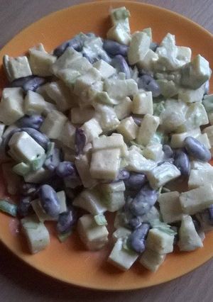 Una foto de Ensalada de judías con piña