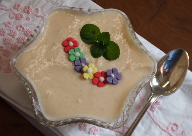 Crema de chirimoya y caquis apta para diabéticos