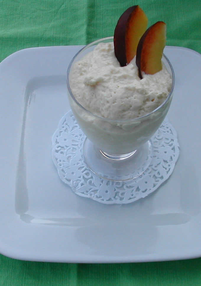 Una foto de Espuma de ciruelas