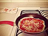 Pizza de pan árabe