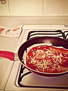 Una foto de Pizza de pan árabe