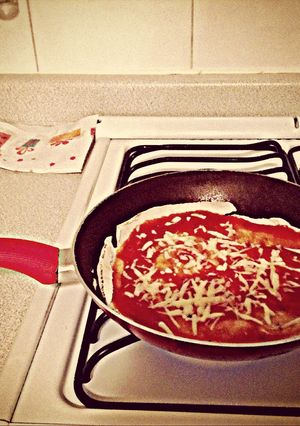 Una foto de Pizza de pan árabe