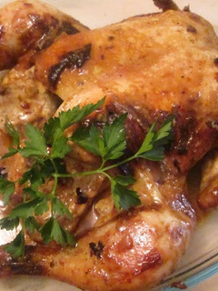 Una foto de Pollo a la mostaza horneado