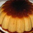 Flan con relleno de vainillas y dulce de leche