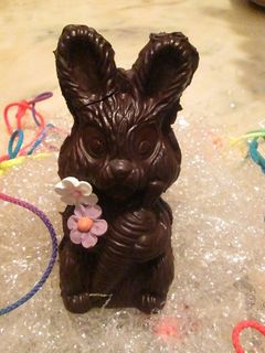 Una foto de Coneja de chocolate rellena de lacasitos