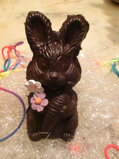 Una foto de Coneja de chocolate rellena de lacasitos