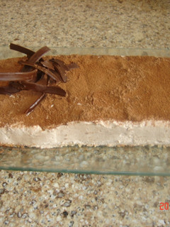 Una foto de Tarta mouse de mascarpone y chocolate al aroma de naranja