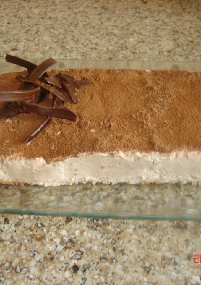 Una foto de Tarta mouse de mascarpone y chocolate al aroma de naranja