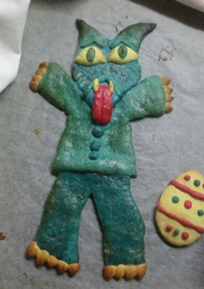 Una foto de Lobo feroz de galleta de azúcar