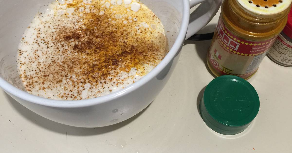 Café con leche de almendras, cúrcuma y especies Receta de Alheniel (LAB  Humo y Grasa)- Cookpad