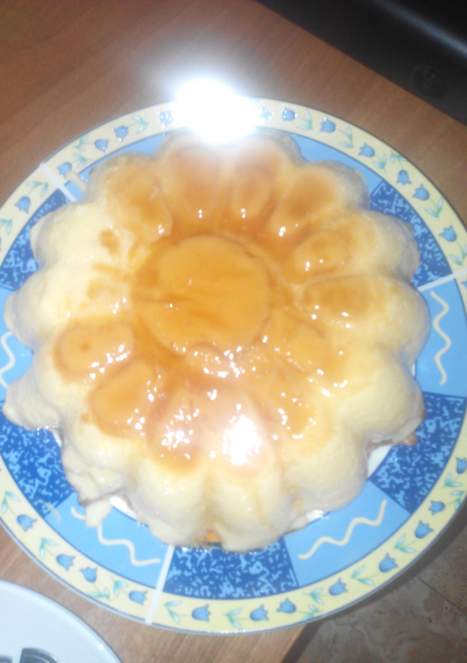 Una foto de Flan rápido