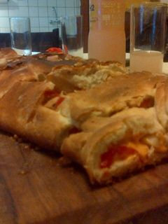 Una foto de Pizza rellena