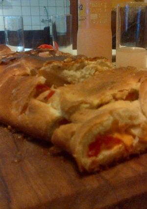 Una foto de Pizza rellena