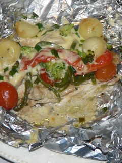 Una foto de Paquetitos de pollo al aluminio