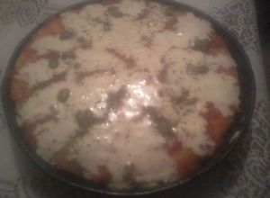 Una foto de Pizza casera batida