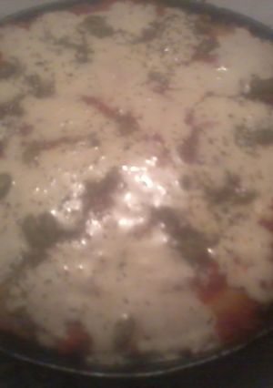 Una foto de Pizza casera batida