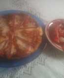 Tortilla española a la pizza