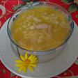 Sopa con pollo y pasta