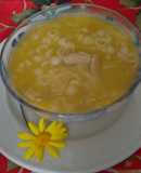 Sopa con pollo y pasta