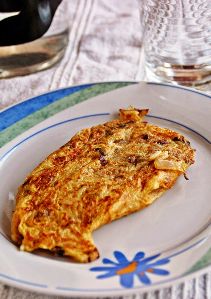 Una foto de Tortilla de arroz y cebolla 
