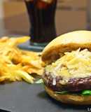 Hamburguesa de kobe y queso curado 