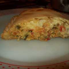 Una foto de Tarta mix de verduras 
