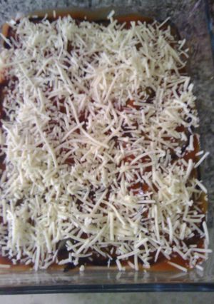 Una foto de Pastel de berenjena frío