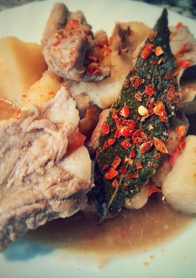 Una foto de Costillas de cerdo en adobo de soja