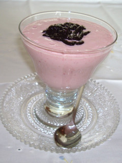 Una foto de Mousse de fresas (Carme)
