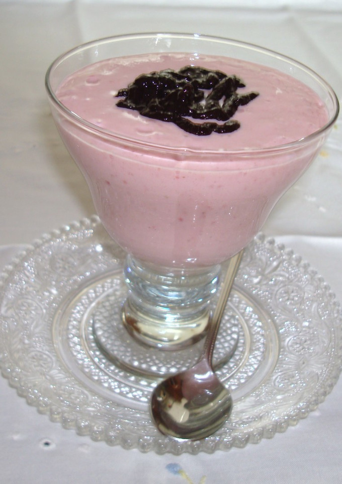 Una foto de Mousse de fresas (Carme)
