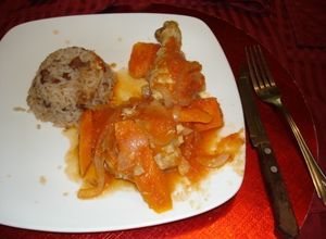 Una foto de Pollo haitiano