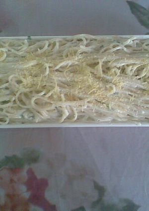 Una foto de Pasta en salsa de queso