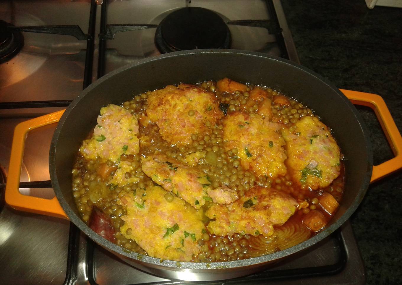 Lentejas con tontos