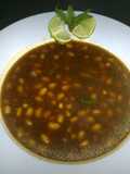 Ayocotes con chipotle