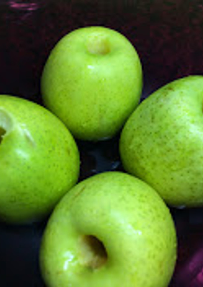 Una foto de Manzanas al microondas