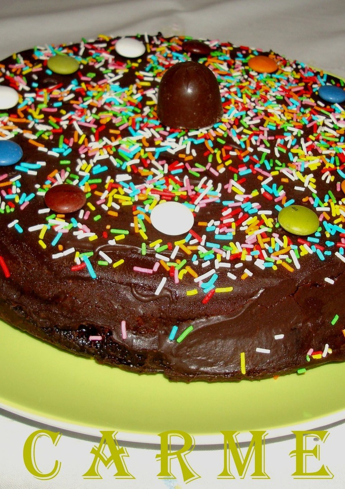 Una foto de Tarta mascarpone con cobertura de chocolate