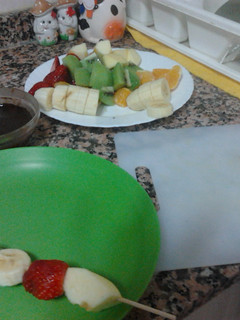 Una foto de Pintxos de fruta