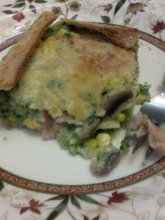 Una foto de Quiche con las tortitas mexicanas