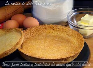 Una foto de Base para tartas y tartaletas de masa quebrada dulce